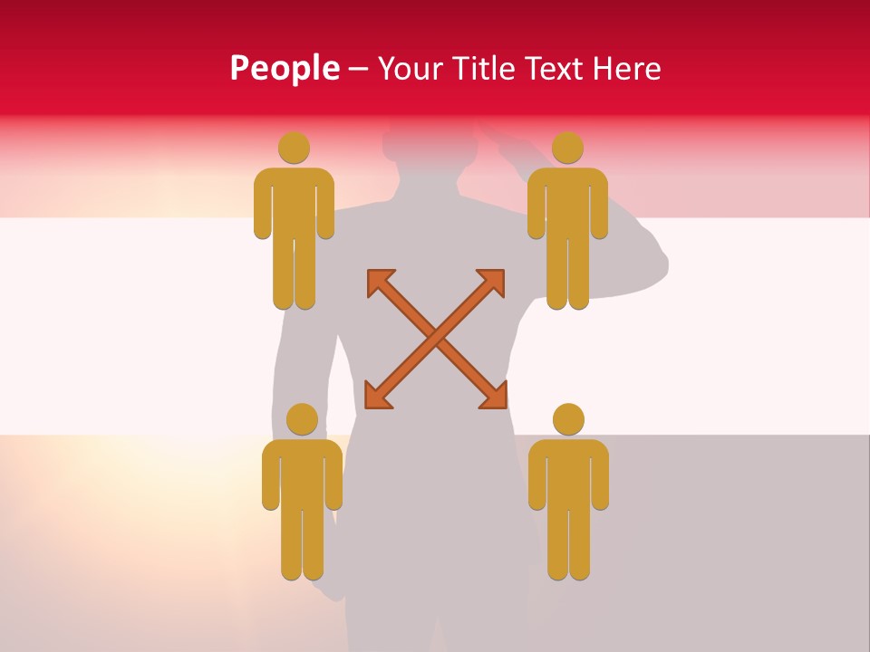 Male Freedom Armed PowerPoint Template