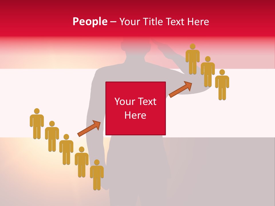 Male Freedom Armed PowerPoint Template