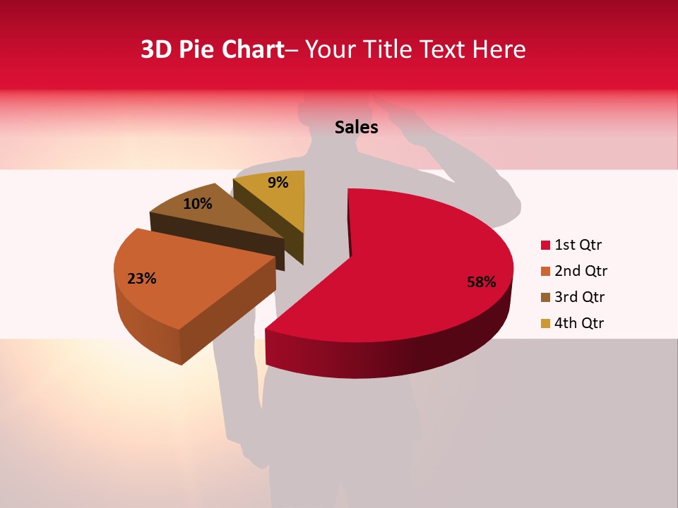 Male Freedom Armed PowerPoint Template