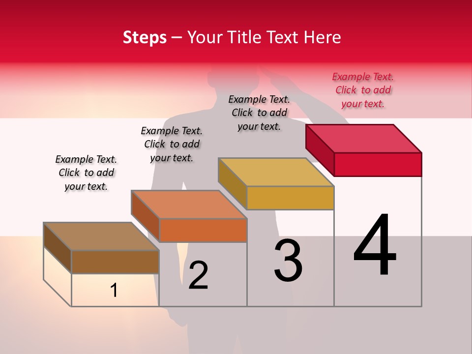 Male Freedom Armed PowerPoint Template