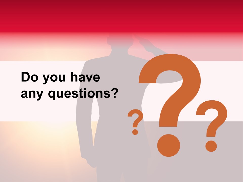 Male Freedom Armed PowerPoint Template