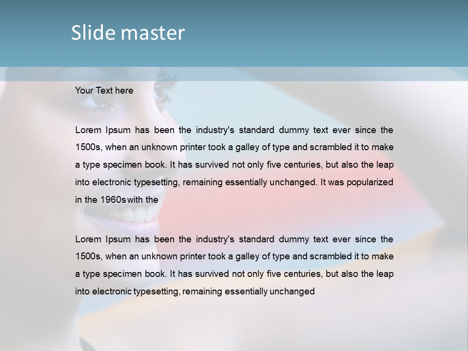 A Woman In A Swimming Cap Is Holding Her Head PowerPoint Template