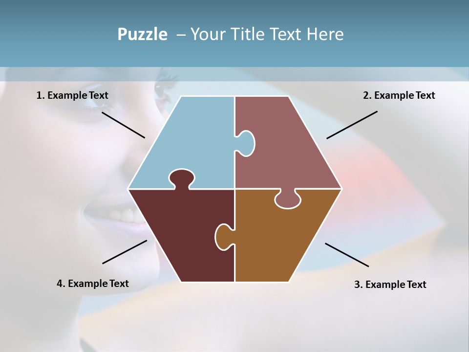 A Woman In A Swimming Cap Is Holding Her Head PowerPoint Template