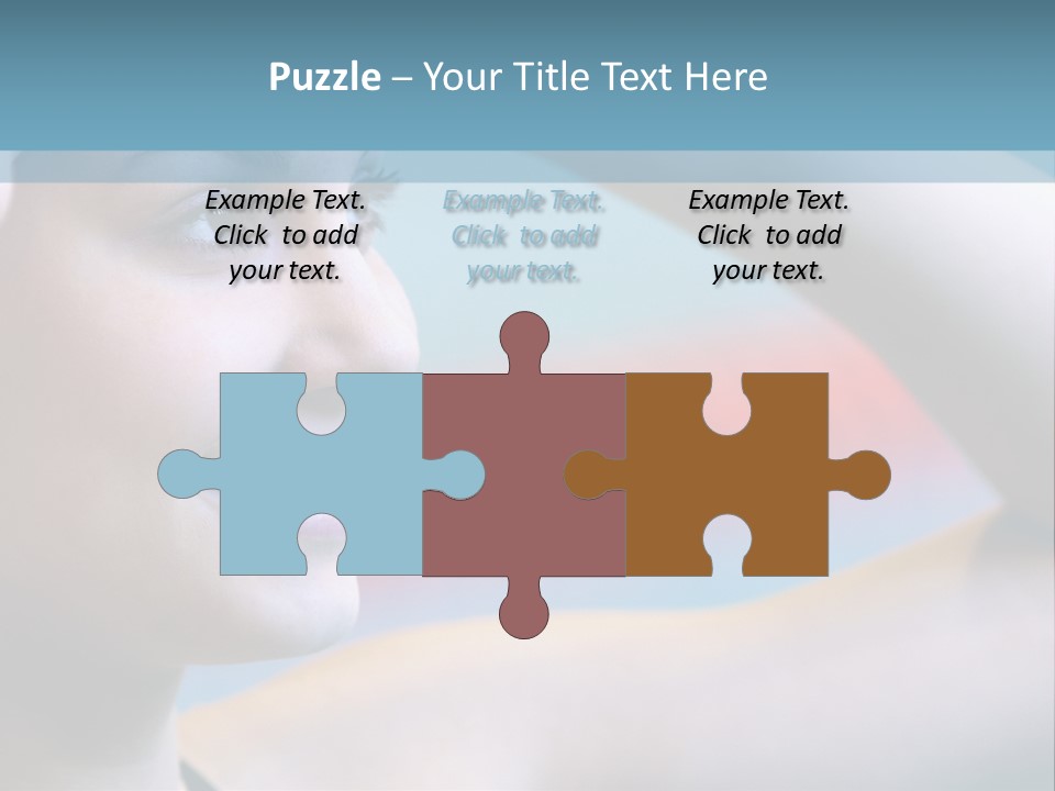 A Woman In A Swimming Cap Is Holding Her Head PowerPoint Template