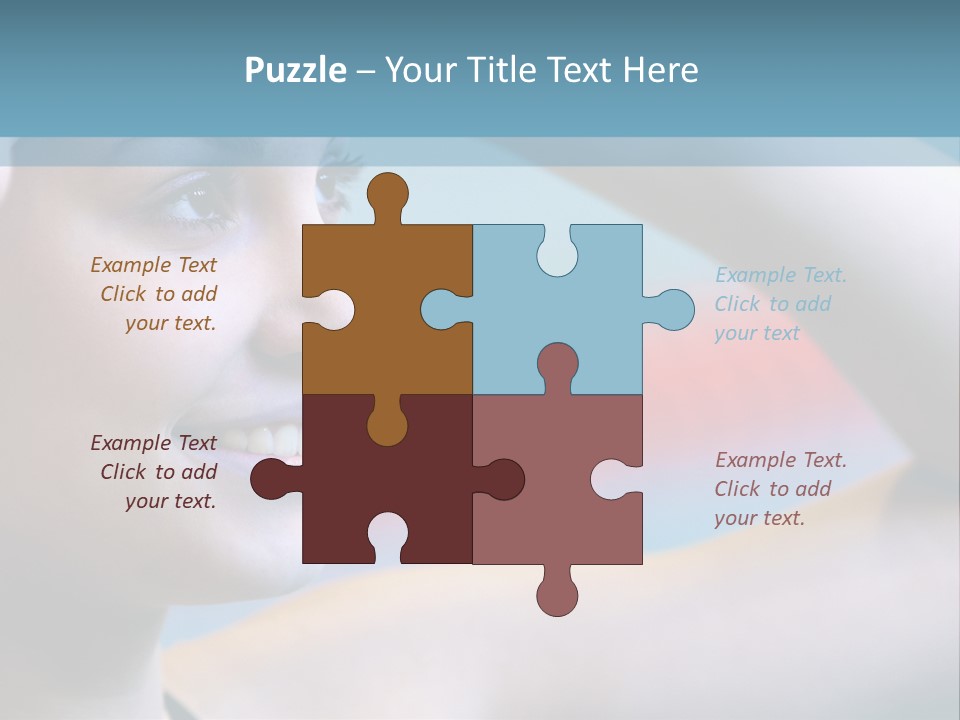 A Woman In A Swimming Cap Is Holding Her Head PowerPoint Template