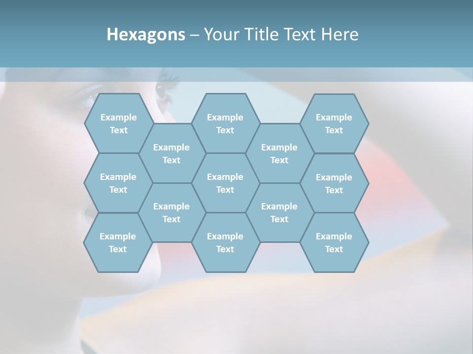 A Woman In A Swimming Cap Is Holding Her Head PowerPoint Template