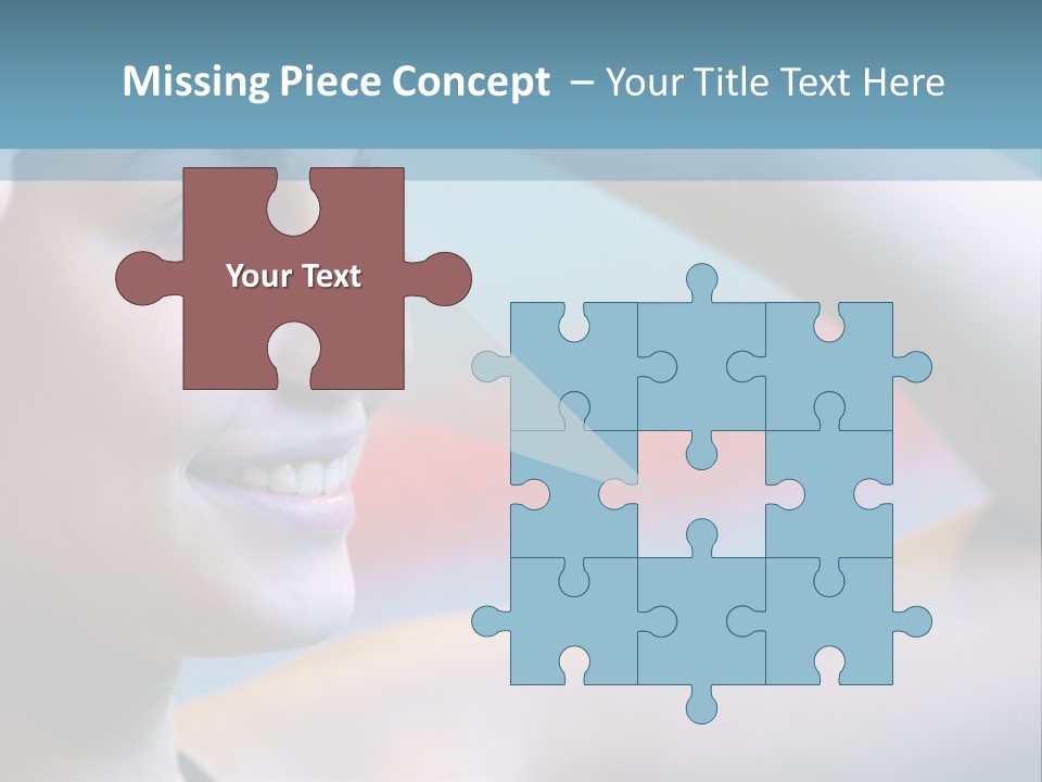 A Woman In A Swimming Cap Is Holding Her Head PowerPoint Template