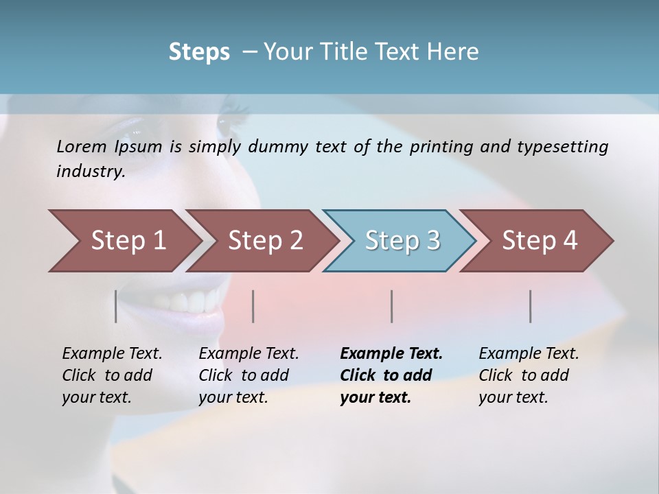 A Woman In A Swimming Cap Is Holding Her Head PowerPoint Template