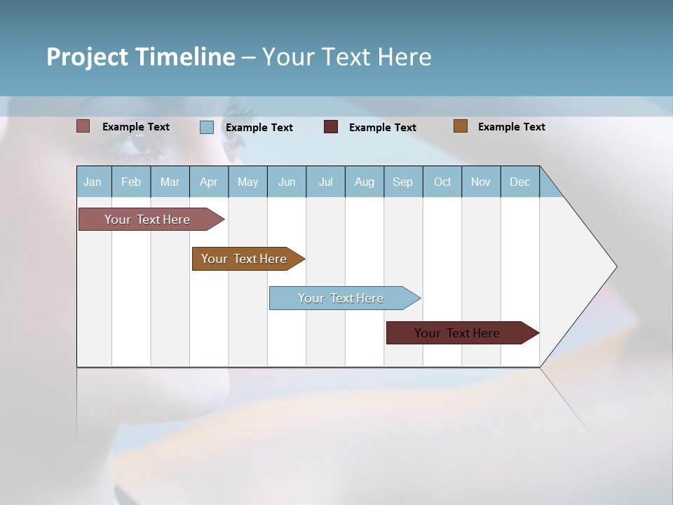 A Woman In A Swimming Cap Is Holding Her Head PowerPoint Template