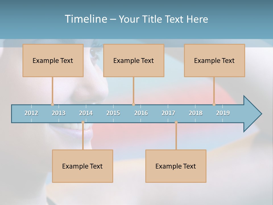 A Woman In A Swimming Cap Is Holding Her Head PowerPoint Template