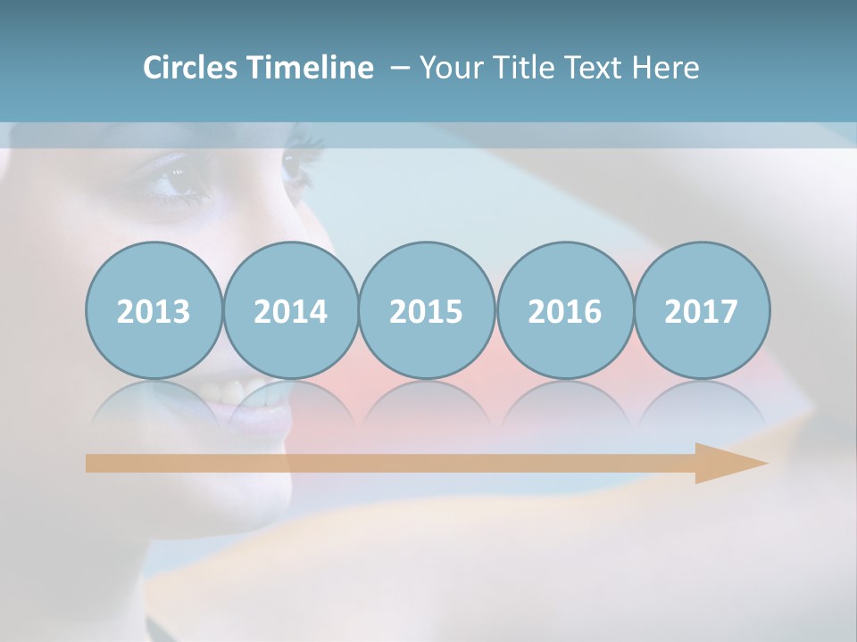 A Woman In A Swimming Cap Is Holding Her Head PowerPoint Template