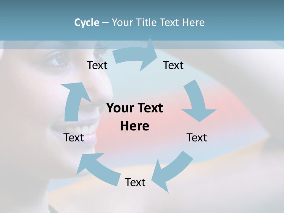 A Woman In A Swimming Cap Is Holding Her Head PowerPoint Template