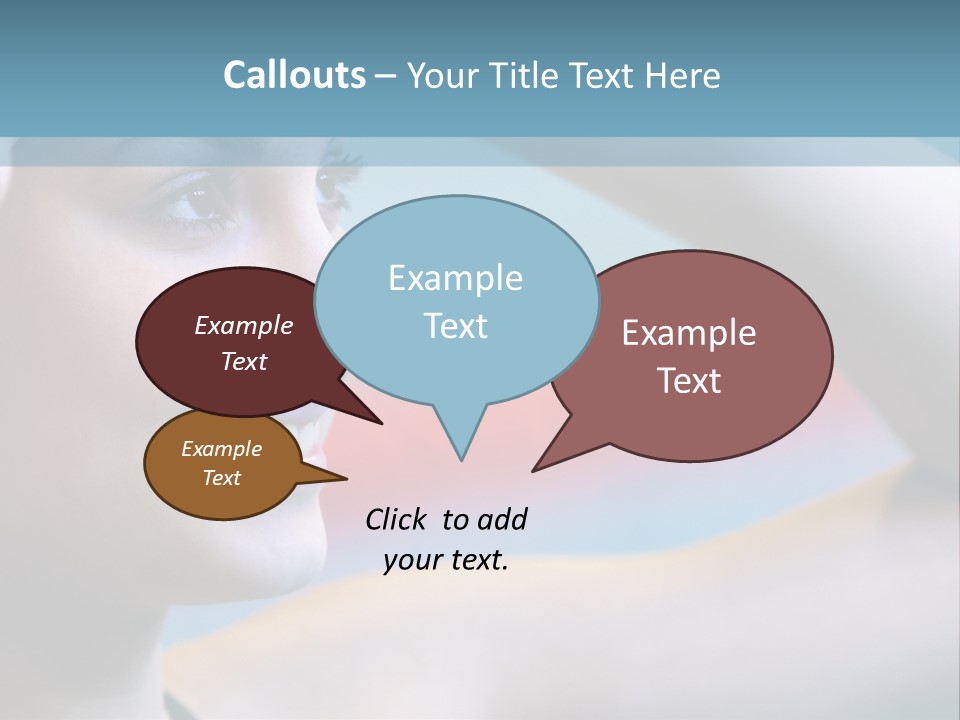 A Woman In A Swimming Cap Is Holding Her Head PowerPoint Template