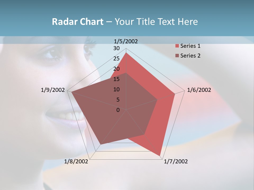 A Woman In A Swimming Cap Is Holding Her Head PowerPoint Template