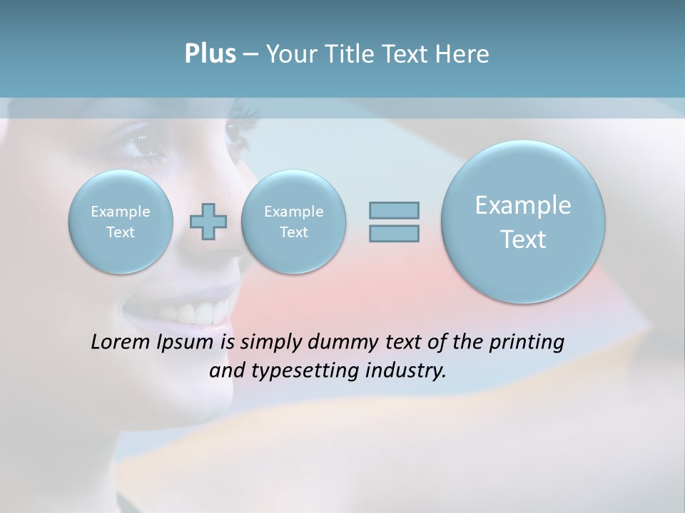 A Woman In A Swimming Cap Is Holding Her Head PowerPoint Template