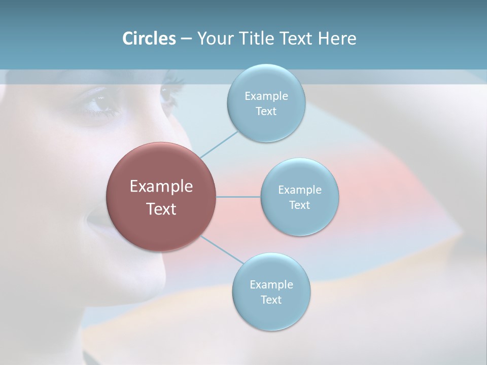 A Woman In A Swimming Cap Is Holding Her Head PowerPoint Template