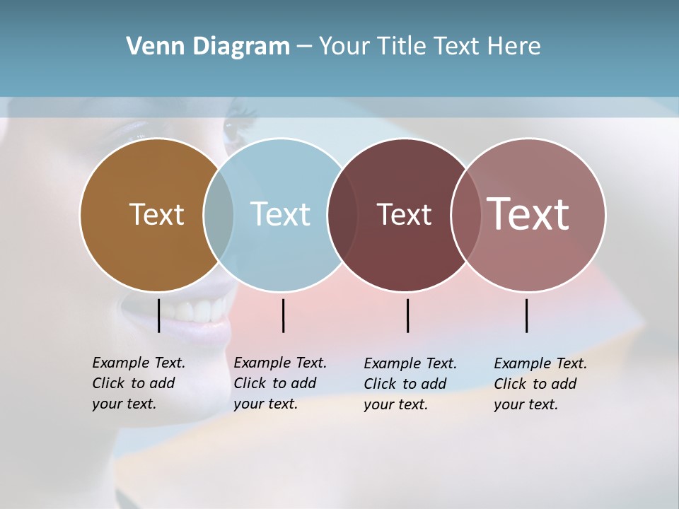 A Woman In A Swimming Cap Is Holding Her Head PowerPoint Template