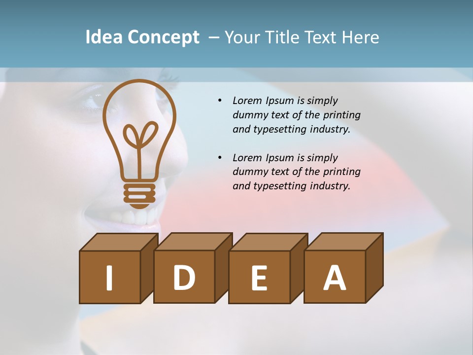 A Woman In A Swimming Cap Is Holding Her Head PowerPoint Template