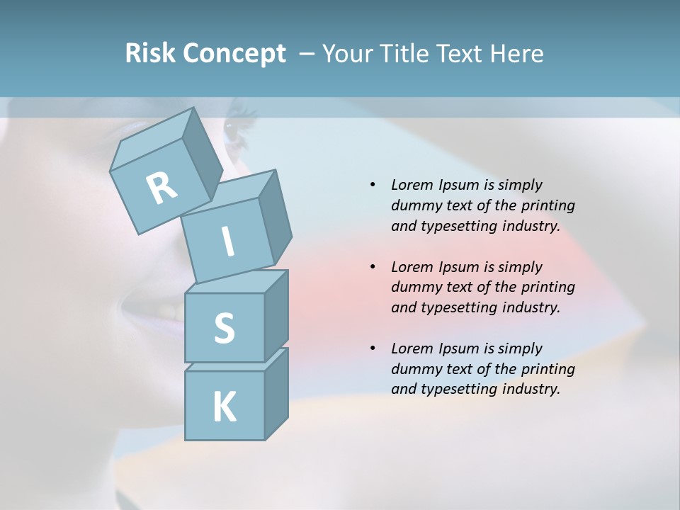 A Woman In A Swimming Cap Is Holding Her Head PowerPoint Template