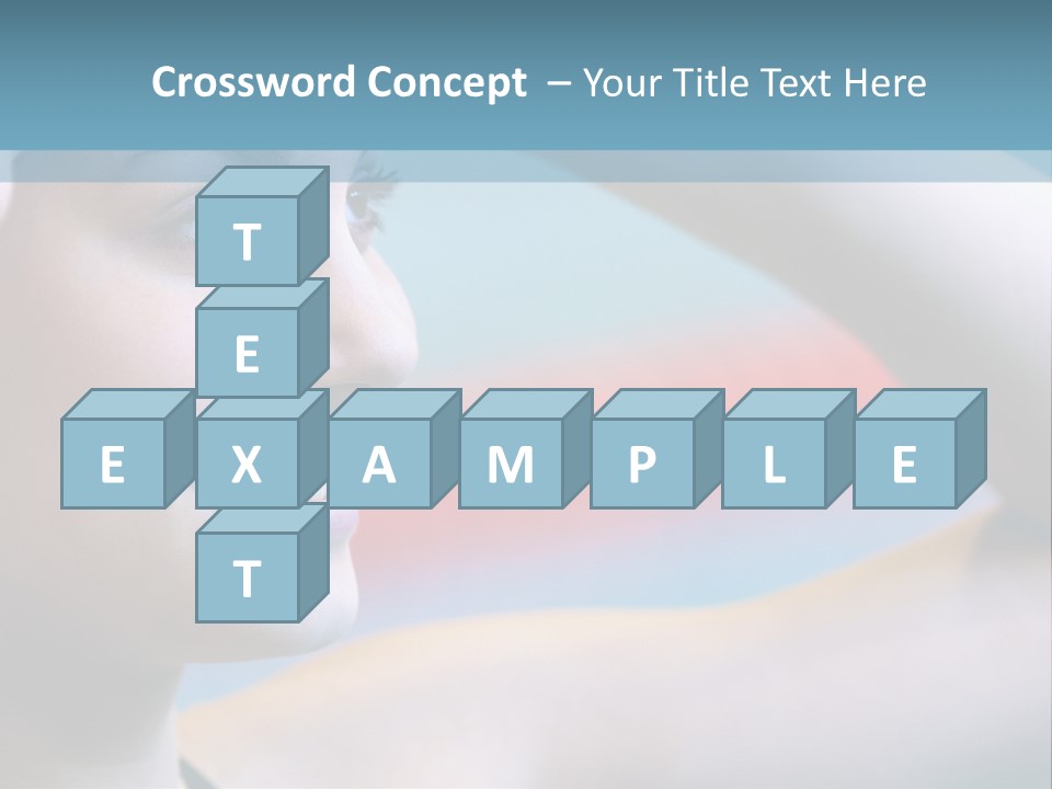 A Woman In A Swimming Cap Is Holding Her Head PowerPoint Template