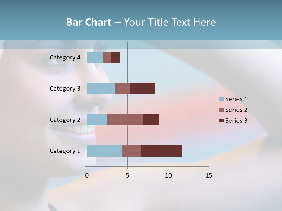 A Woman In A Swimming Cap Is Holding Her Head PowerPoint Template