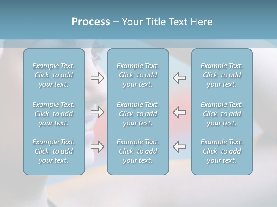 A Woman In A Swimming Cap Is Holding Her Head PowerPoint Template