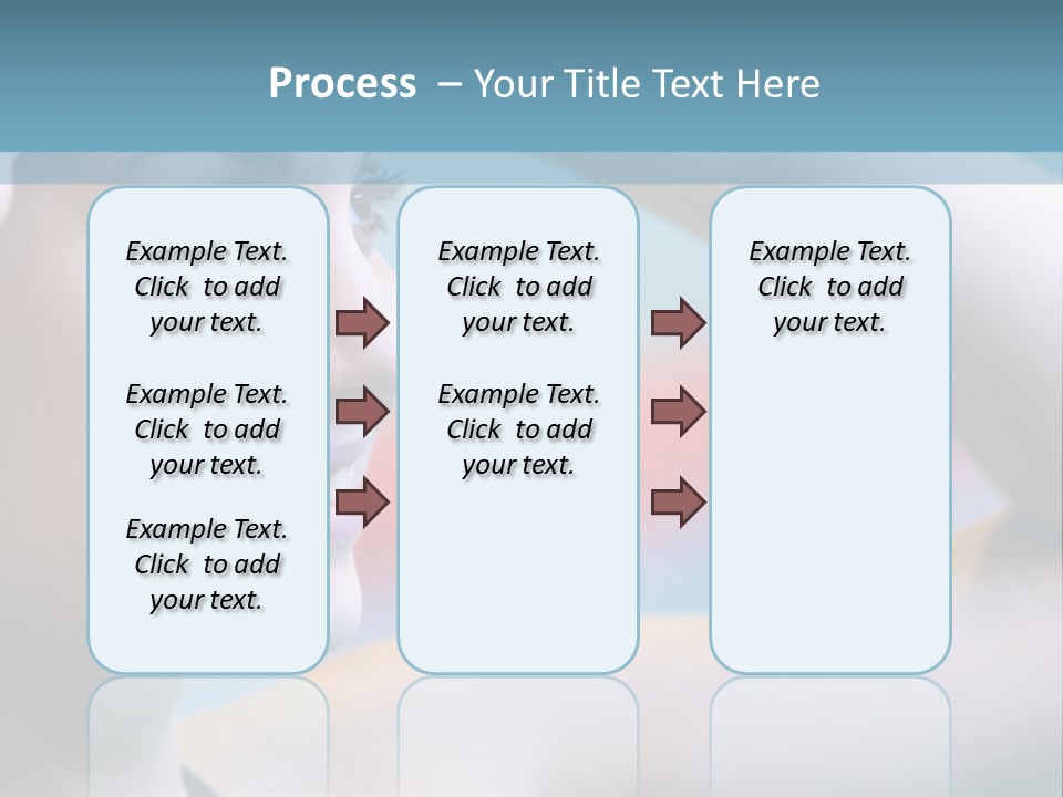 A Woman In A Swimming Cap Is Holding Her Head PowerPoint Template