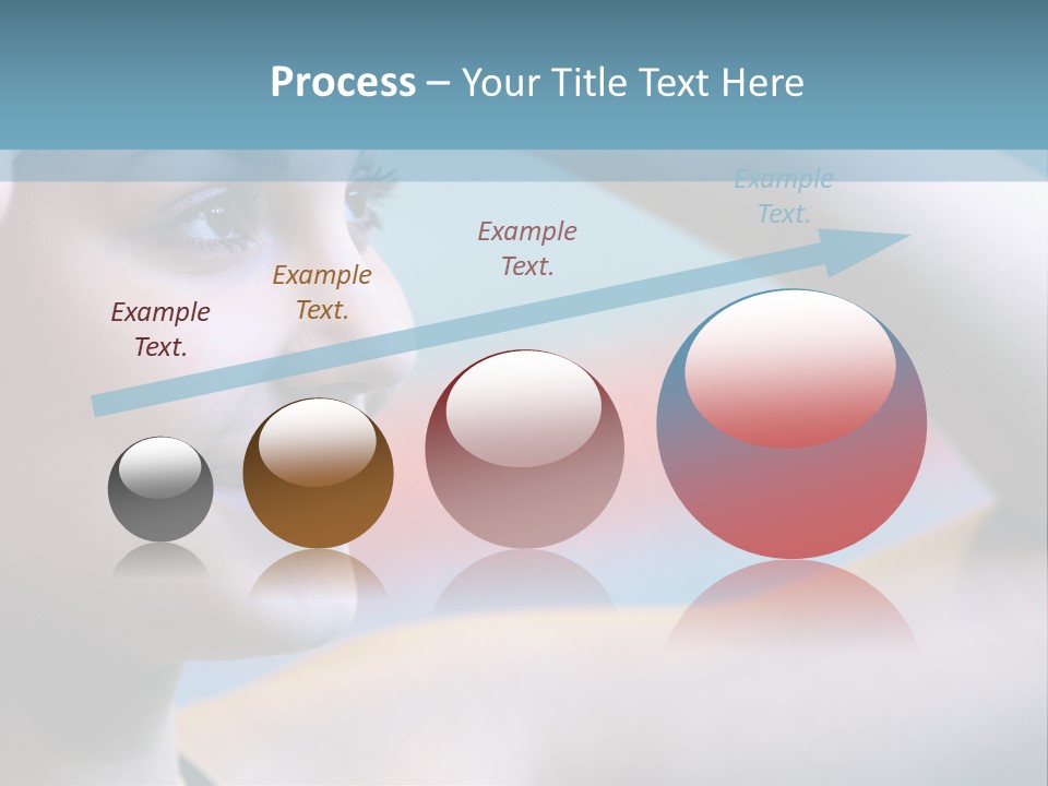 A Woman In A Swimming Cap Is Holding Her Head PowerPoint Template