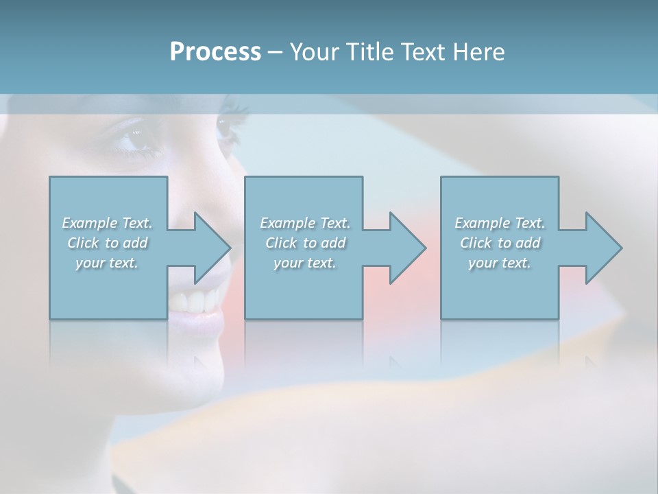 A Woman In A Swimming Cap Is Holding Her Head PowerPoint Template