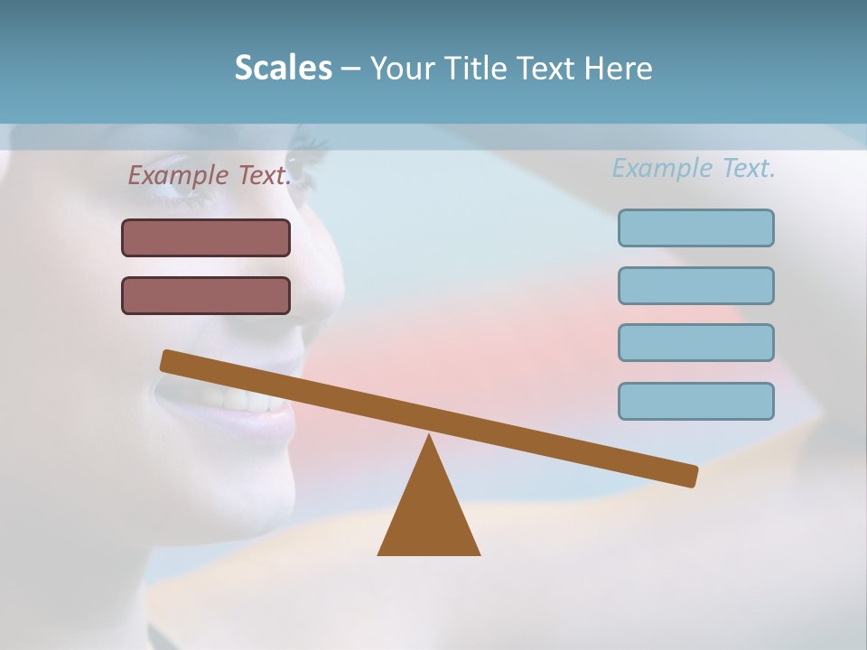 A Woman In A Swimming Cap Is Holding Her Head PowerPoint Template