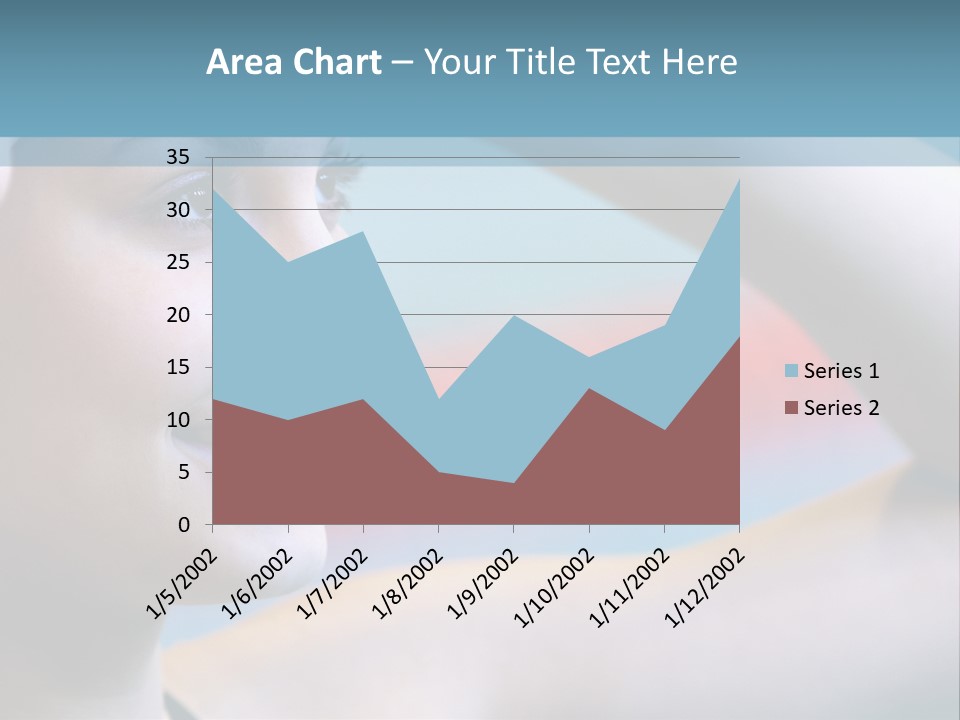 A Woman In A Swimming Cap Is Holding Her Head PowerPoint Template
