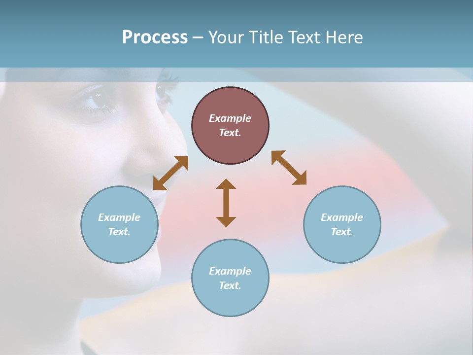 A Woman In A Swimming Cap Is Holding Her Head PowerPoint Template