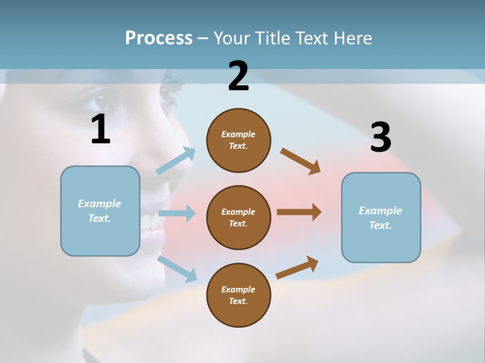 A Woman In A Swimming Cap Is Holding Her Head PowerPoint Template