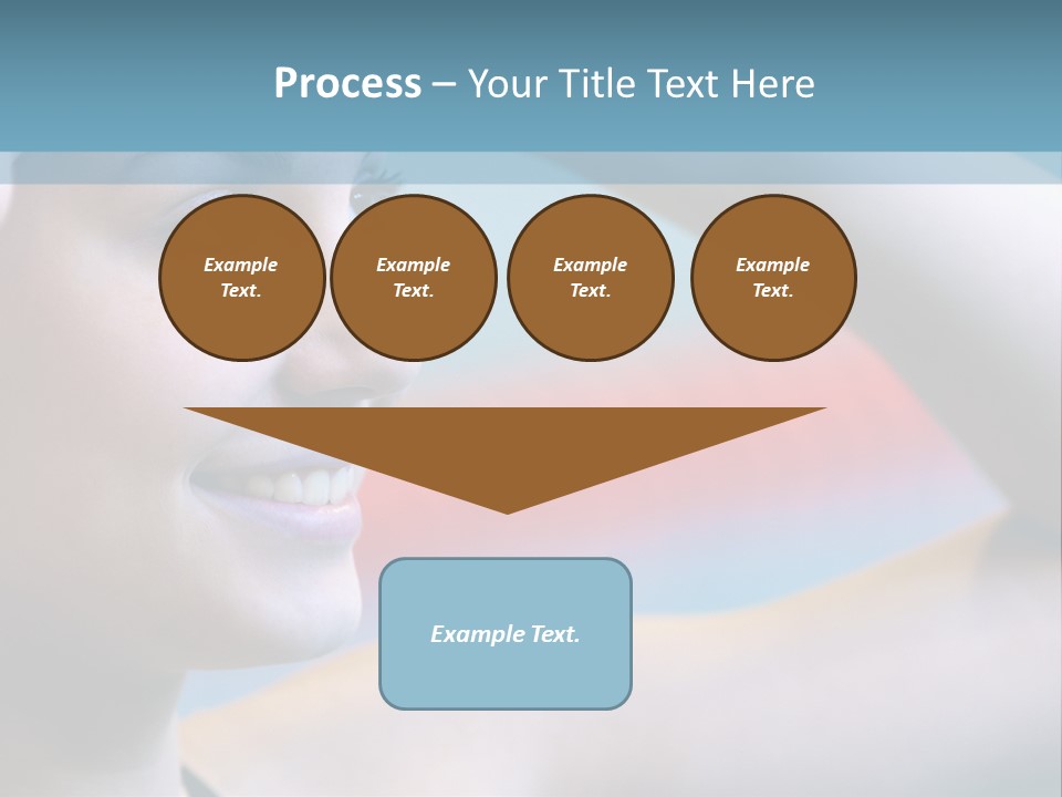 A Woman In A Swimming Cap Is Holding Her Head PowerPoint Template