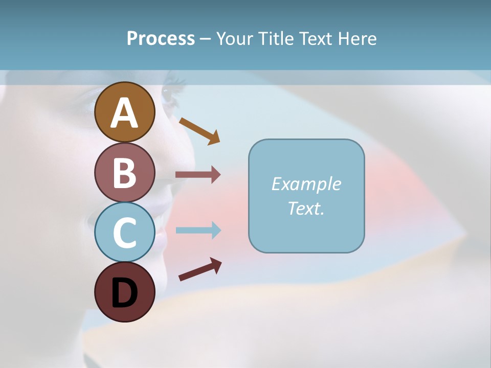 A Woman In A Swimming Cap Is Holding Her Head PowerPoint Template