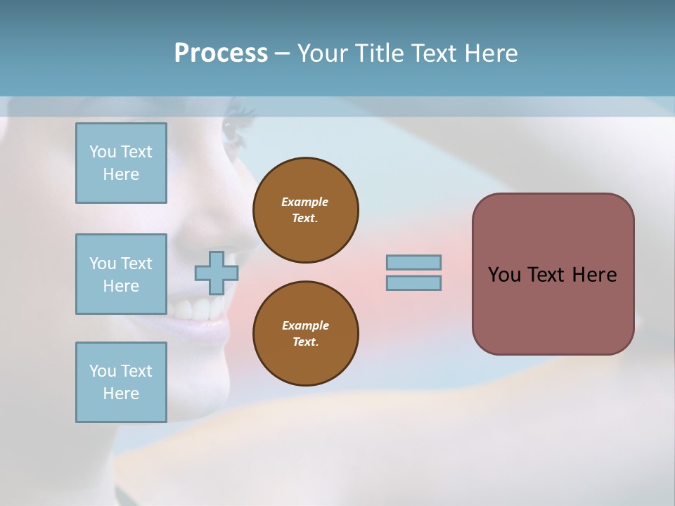 A Woman In A Swimming Cap Is Holding Her Head PowerPoint Template