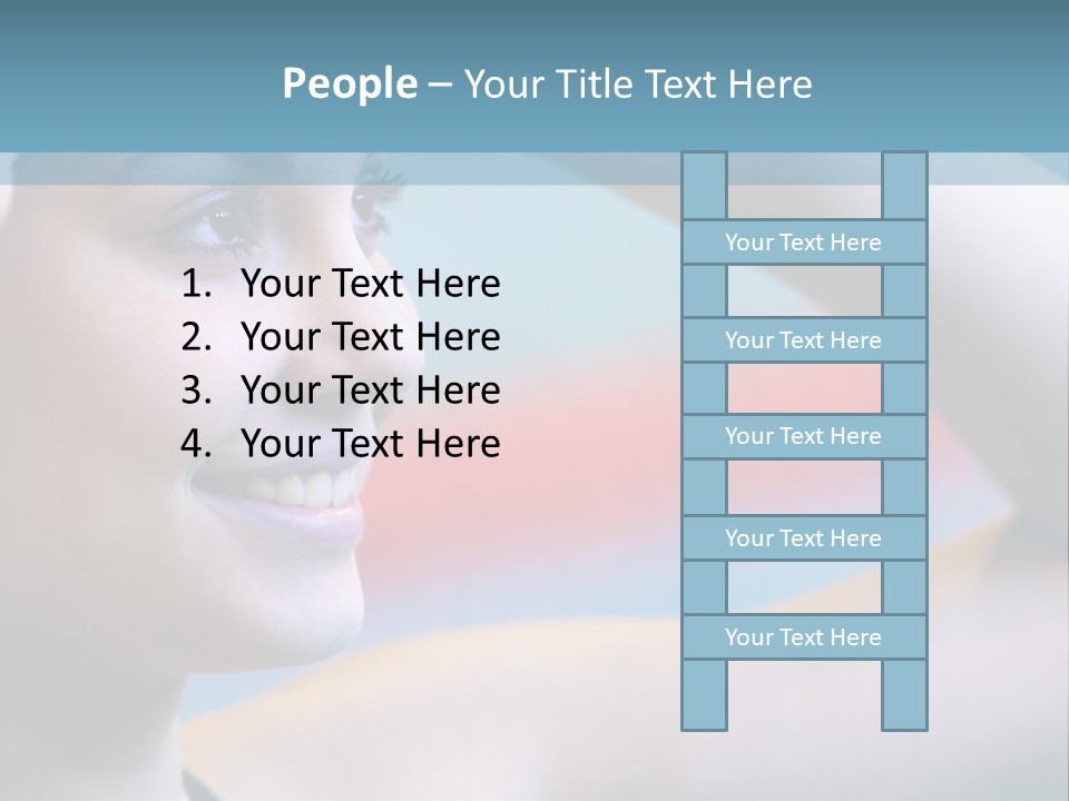 A Woman In A Swimming Cap Is Holding Her Head PowerPoint Template