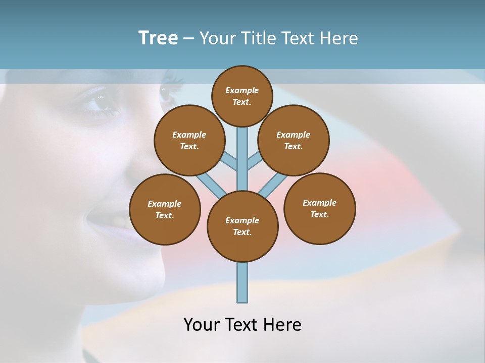 A Woman In A Swimming Cap Is Holding Her Head PowerPoint Template