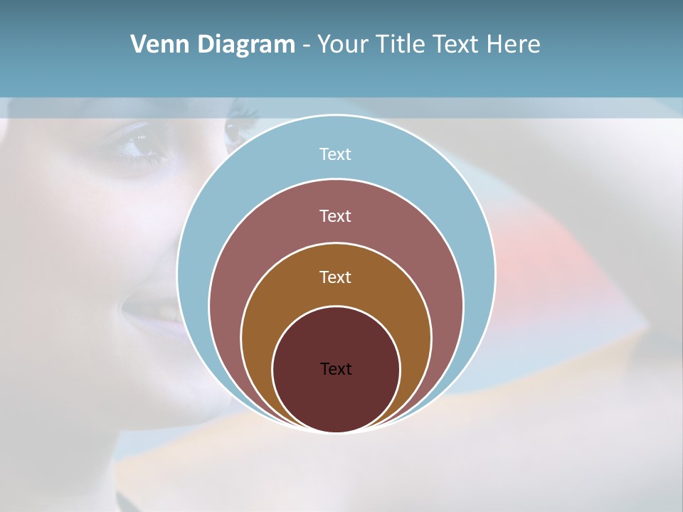 A Woman In A Swimming Cap Is Holding Her Head PowerPoint Template