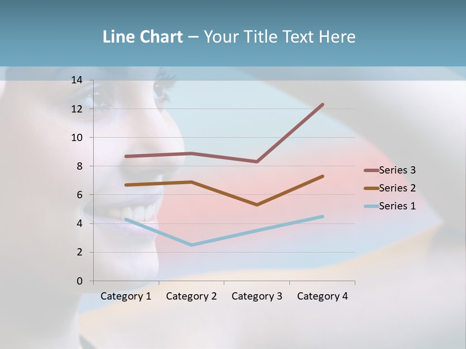 A Woman In A Swimming Cap Is Holding Her Head PowerPoint Template