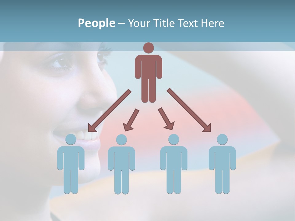 A Woman In A Swimming Cap Is Holding Her Head PowerPoint Template