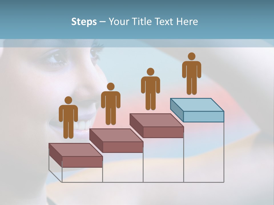 A Woman In A Swimming Cap Is Holding Her Head PowerPoint Template