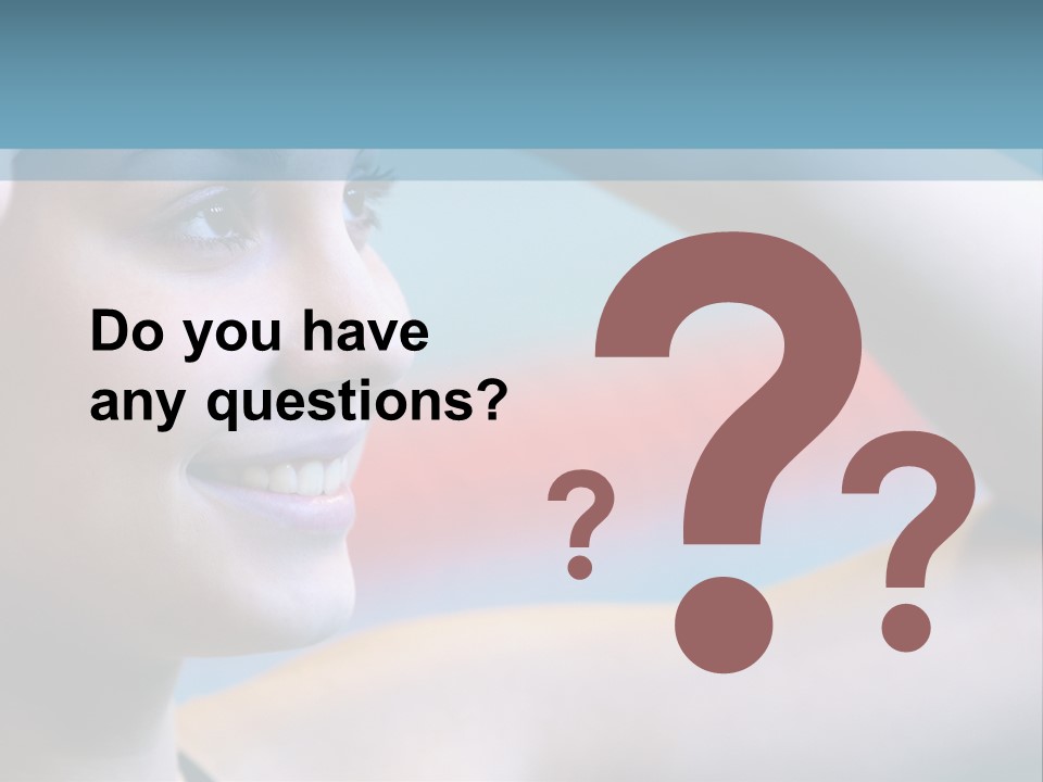 A Woman In A Swimming Cap Is Holding Her Head PowerPoint Template