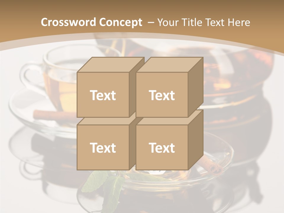 Light Herb Leaf PowerPoint Template