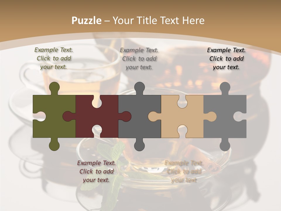 Light Herb Leaf PowerPoint Template