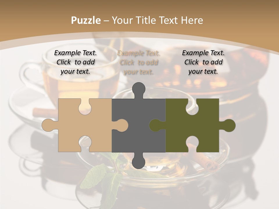 Light Herb Leaf PowerPoint Template