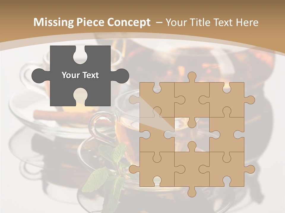 Light Herb Leaf PowerPoint Template