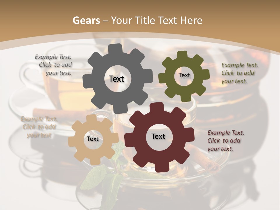 Light Herb Leaf PowerPoint Template