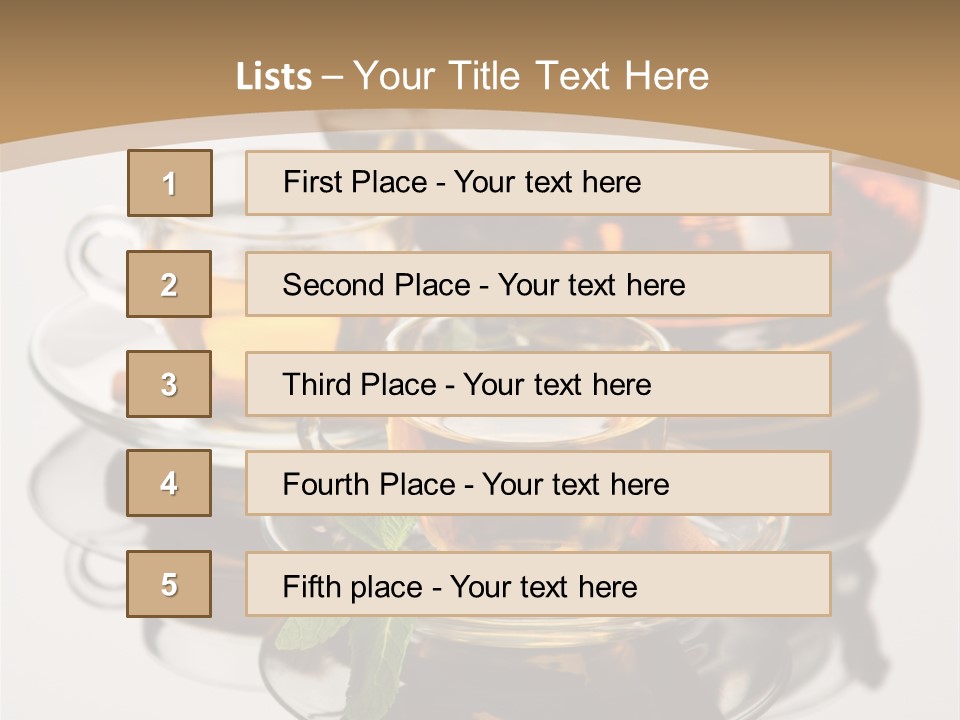 Light Herb Leaf PowerPoint Template