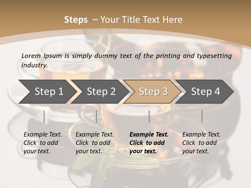 Light Herb Leaf PowerPoint Template